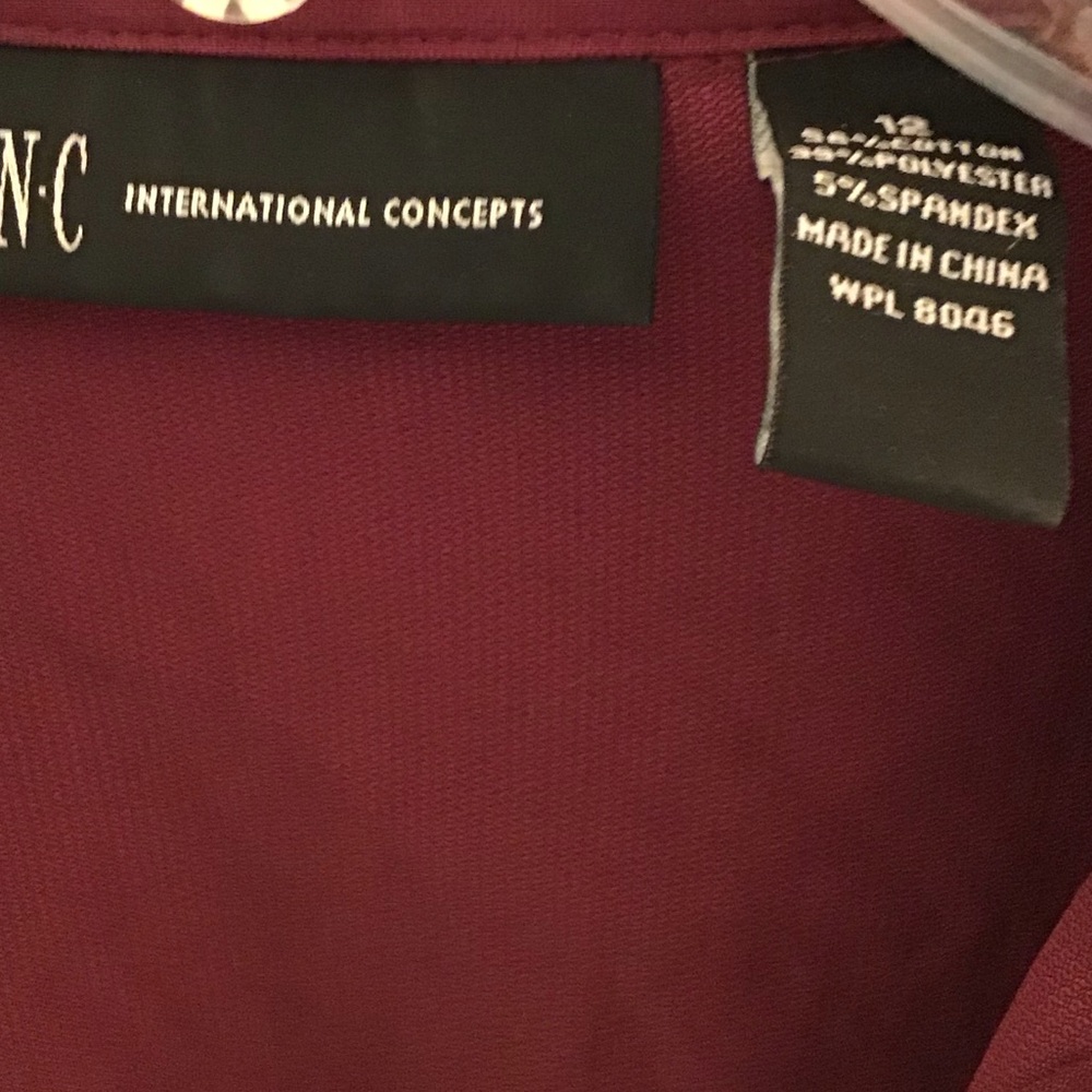 Inc International concepts wrap blouse size 12 - Picture 2 of 2